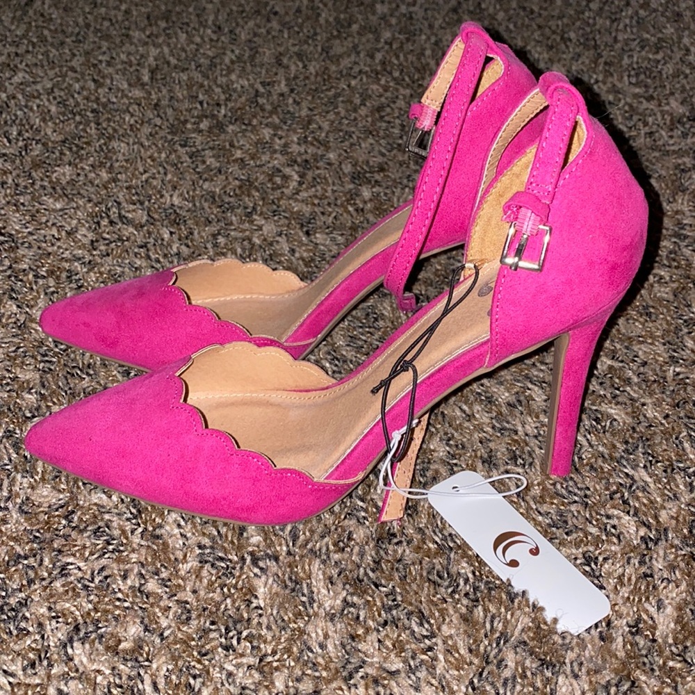 Hot pink heels